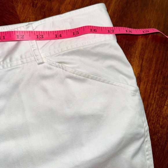 Lauren by Ralph Lauren White Straight leg Chinos cotton/elastane Size 12 - Picture 6 of 10